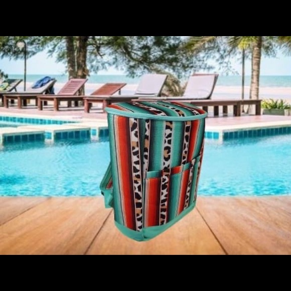 Handbags - Western Leopard Serape Backpack Cooler
